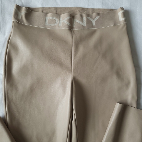 DKNY Faux Leather Leggings/Pants - Picture 8 of 13